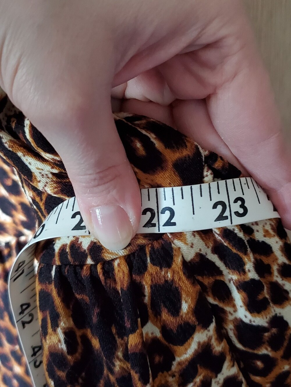 Vixen by Micheline Pitt Vintage Leopard Print Ingenue Dress, Size 3X GUC - Picture 6 of 9